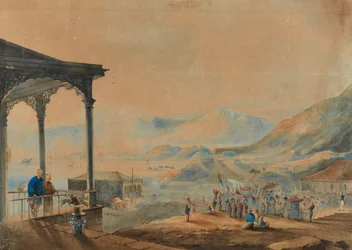 British Officers Greeting Chinese Mandarins
